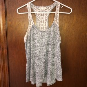 WORN ONCE ☀️ Summer tank w/ lace ☀️